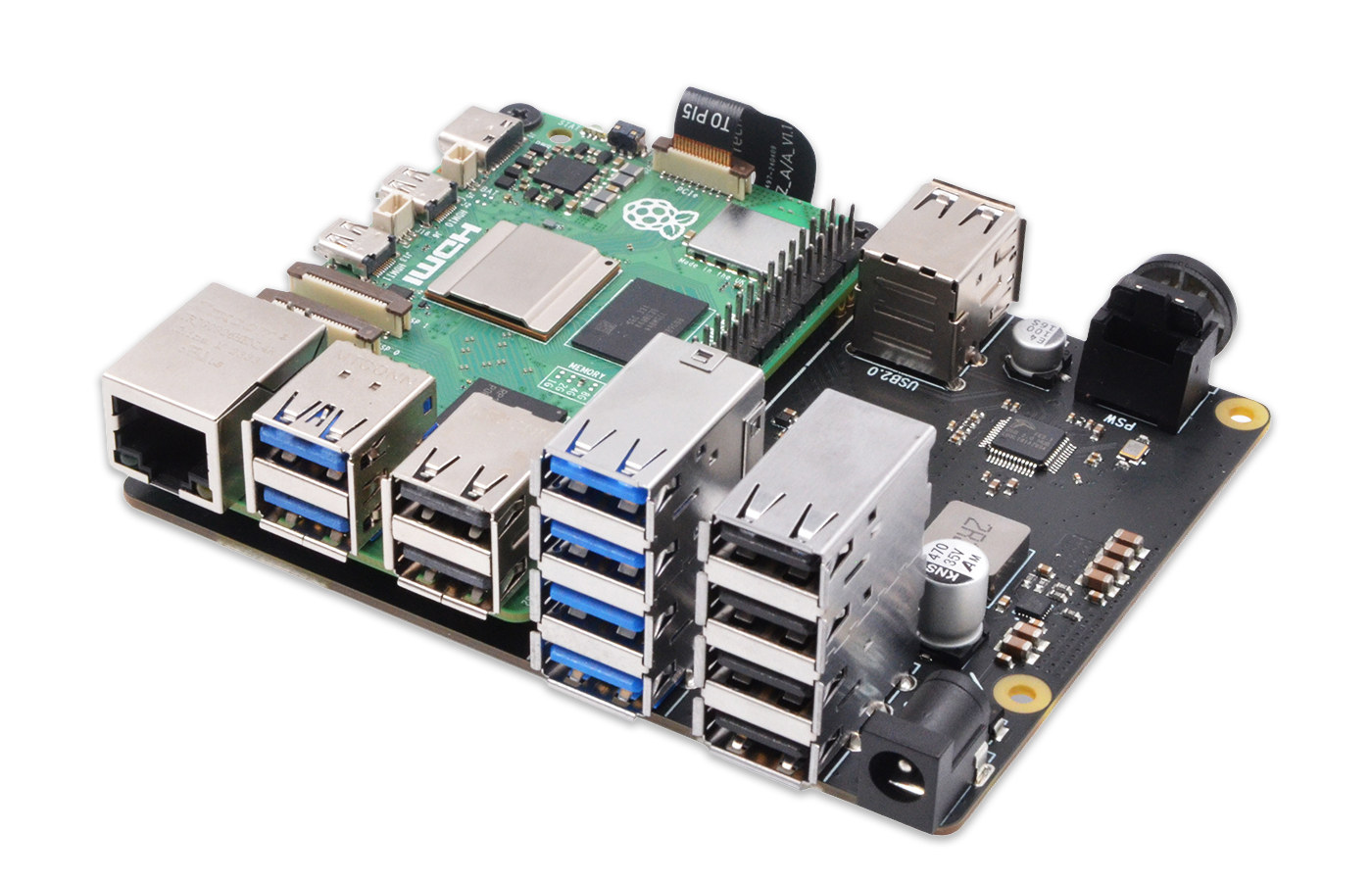 Raspberry Pi 5 14 USB ports