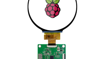 4-inch Round touchscreen HDMI display Raspberry Pi