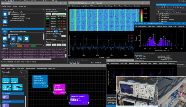 UsbGpib NX-Starwave Tektronix TDS 784d