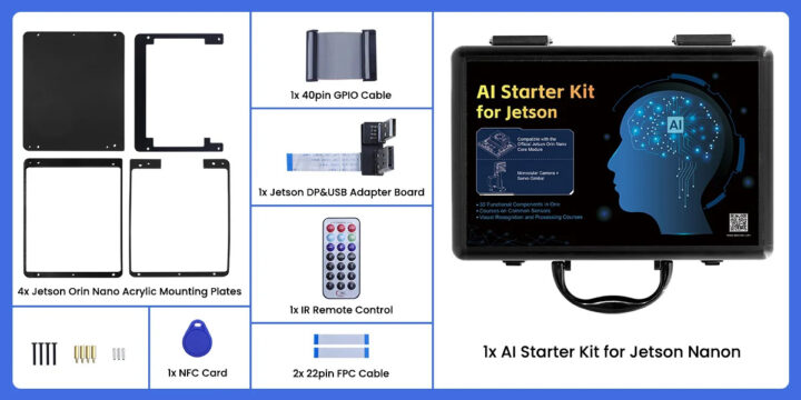 Accessoires du kit d'apprentissage Jetson Orin Nano AI