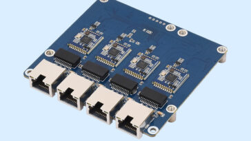 Waveshare PCIe to 4-Ch Gigabit ETH Board (B) - A 4-Port Ethernet board