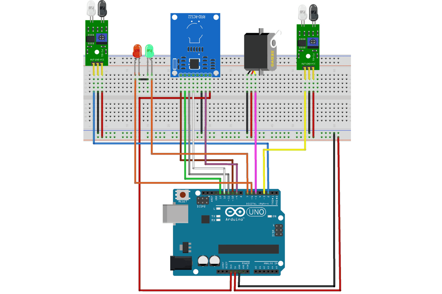 Schéma de circuit du système de péage automatique
