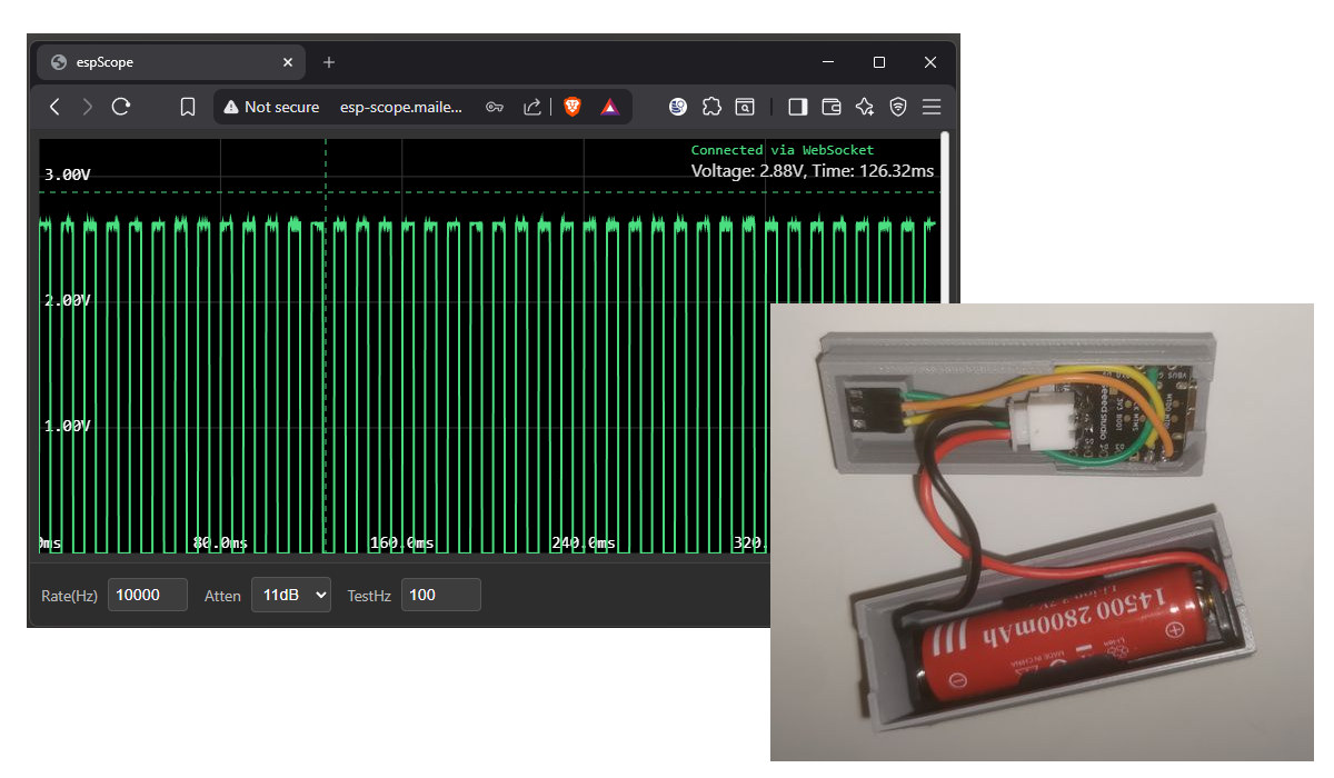 ESP-Scope est un oscilloscope Web construit à l'aide du framework ESP-IDF et de Gemini 3 LLM.