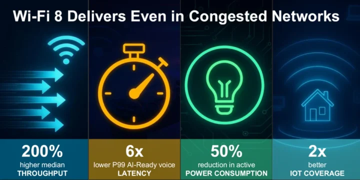 Les avantages du Wi-Fi 8, latence de débit, couverture de la consommation électrique