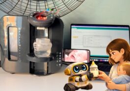 AI baby feeding bottle prepping machine