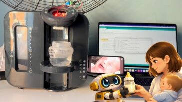 AI baby feeding bottle prepping machine