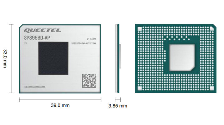 Dimensions du point d'accès Quectel SP895BD