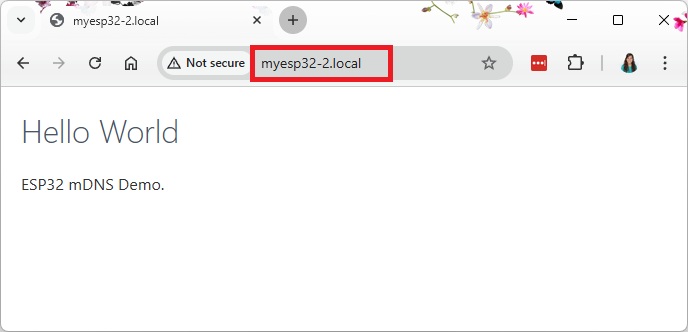 Serveur Web mDNS ESP32