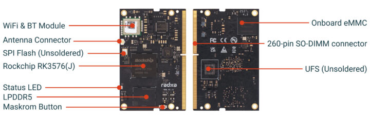 Présentation du matériel Radxa NX4 SoM