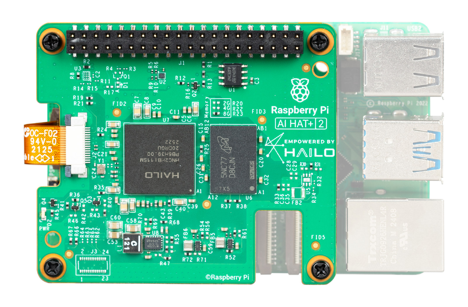 Raspberry Pi AI HAT+ 2 Hail 10H