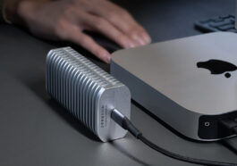 TerraMaster D1 SSD Pro Thunderbolt 5 SSD enclosure connected to MAC Mini