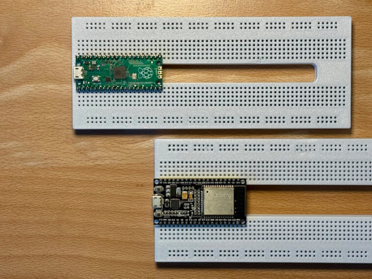 Planches à pain 3D pour Raspberry Pi Pico et ESP32 : une solution optimisée pour les développeurs 1 Raspberry Pi Pico ESP32 board 3d printed breadboards