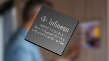 Infineon AIROC ACW741x family of Wi Fi 7 ultra low power tri radio IoT SoCs