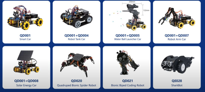 Liste des appareils pris en charge par ACEBOTT QD023