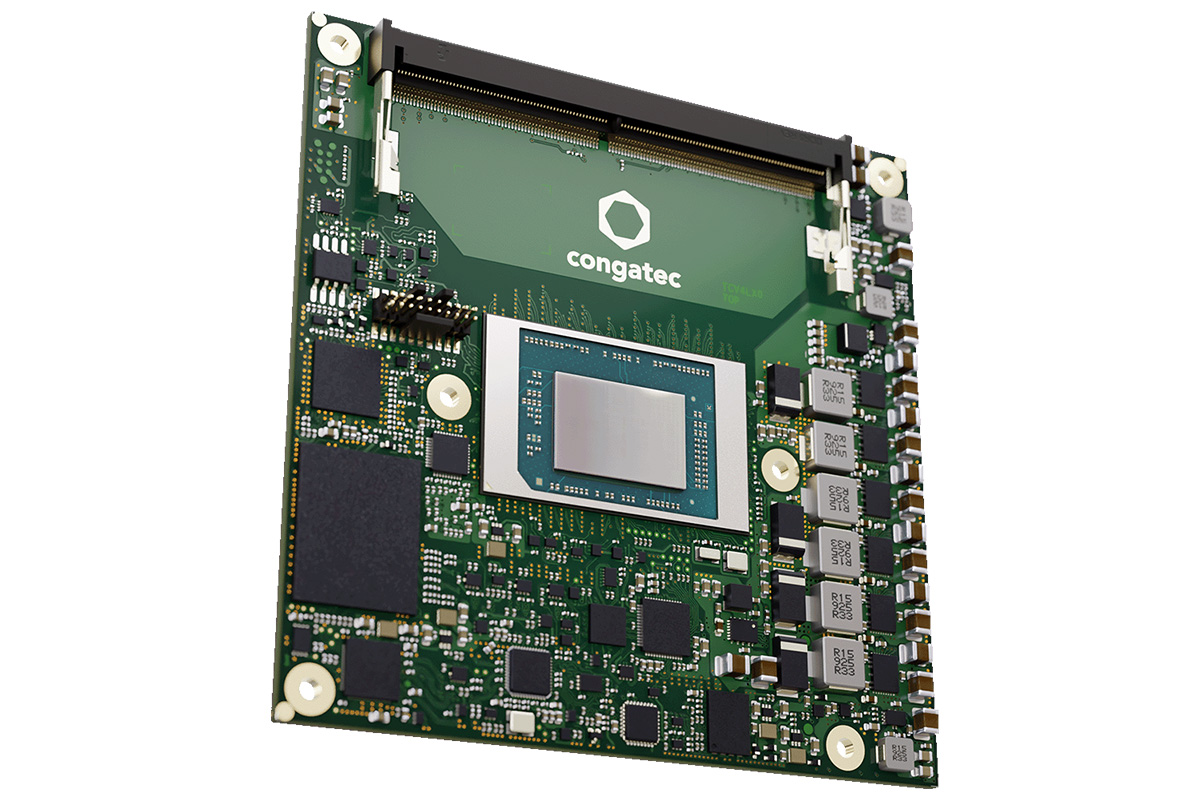 conga TCRP1 COM Express Compact (Type 6) module with AMD Ryzen AI Embedded P100 Series SoCs