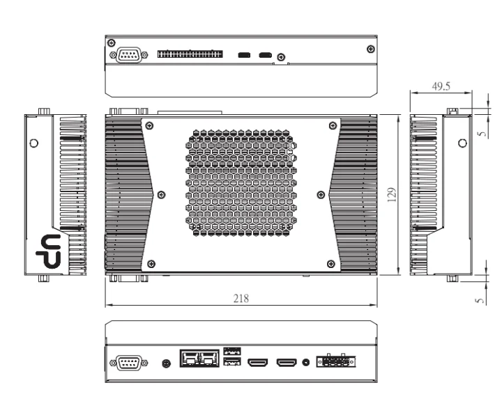 Dimensions du bord UP Xtreme PTL