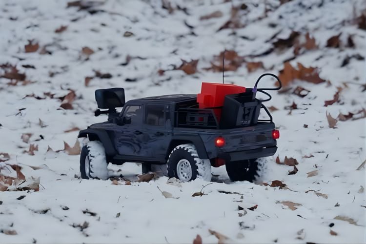 AI-Powered RC Car Explores Winter Wilderness Autonomously