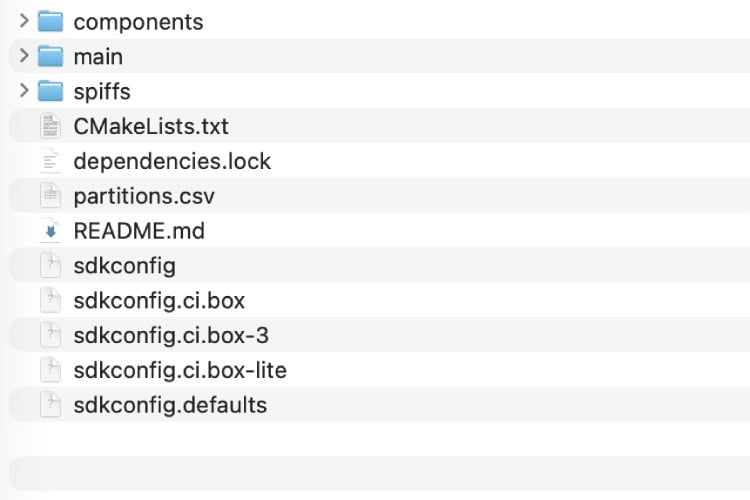 Contrôleur LED à commande vocale avec interface tactile utilisant la structure de fichiers ESP32S3 Box 3