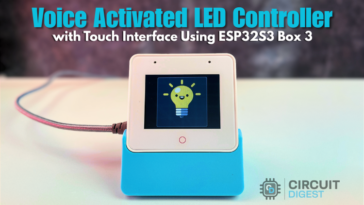 Voice Activated LED Controller with Touch Interface Using ESP32S3 Box 3