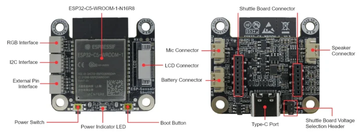 Carte mère ESP32-C5 pour ESP-SensairShuttle