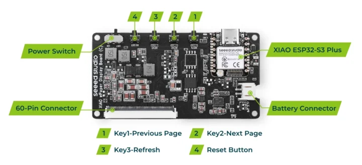 Kit de bricolage XIAO ePaper, carte EE02