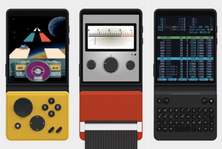 Ordinateur de poche Linux modulaire Mecha Comet