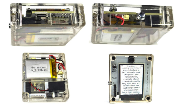 DSTIKE AI Home Security Sidekick Toutes les vues latérales