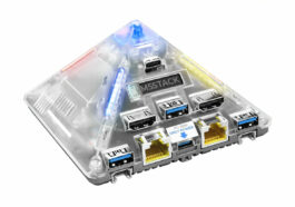 Axera AX8850 Linux Mini PC 4GB RAM Transparent case