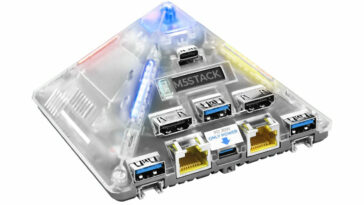 Axera AX8850 Linux Mini PC 4GB RAM Transparent case