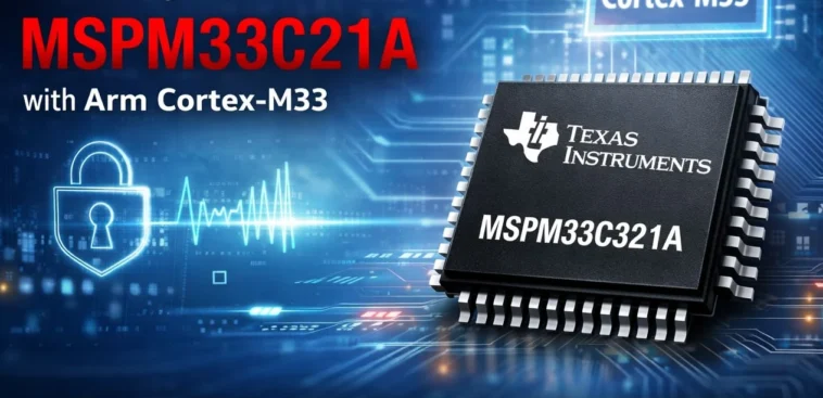 Nouveau microcontrôleur Texas Instruments MSPM33C321A : Performances et fonctionnalités avancées 1 MSPM33C321A mixed signal MCU