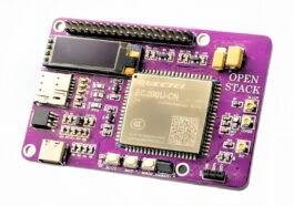 La carte IoT 4G LTE autonome Open Stack exécute RTOS sur le module Quectel EC200 LTE (financement participatif)