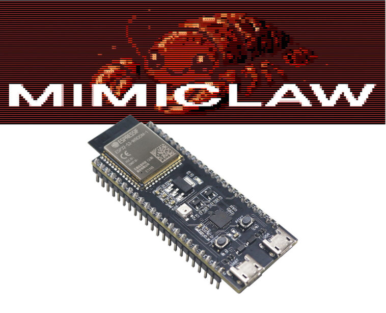 MimiClaw : Assistant IA pour ESP32-S3, contrôle matériel via Telegram 1 MimiClaw OpenClaw ESP32-S3