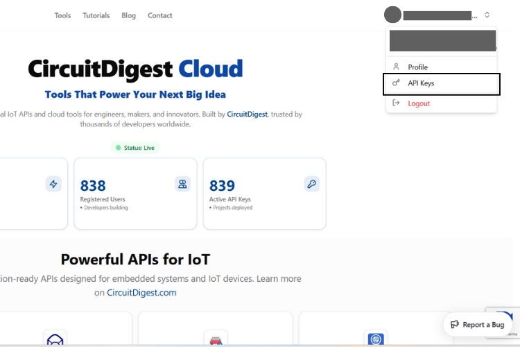 Système de détection de pluie basé sur Raspberry Pi Pico avec alerte WhatsApp 5 Option Clés API dans la page de profil