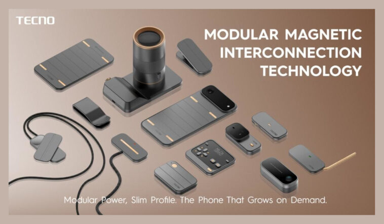 TECNO dévoile son smartphone modulaire innovant au MWC 2026 1 TECNO modular smartphone