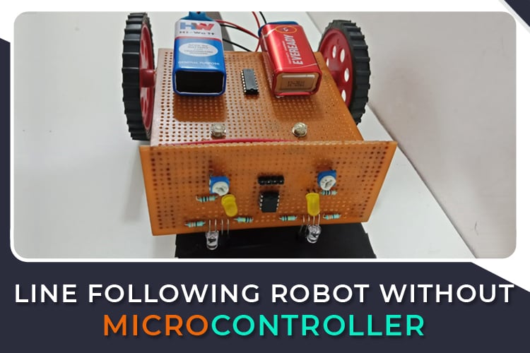 Line Follower Robot without Microcontroller Comment creer un robot de suivi de ligne sans utiliser