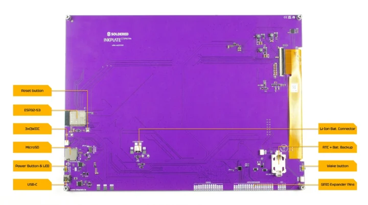 Plaque d'encre 13Carte Spectra ESP32-S3 Plaque d'encre 13Carte Spectra ESP32-S3