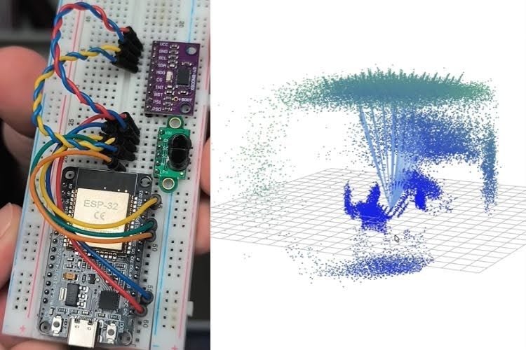 DIY 3D mapping with ToF sensor