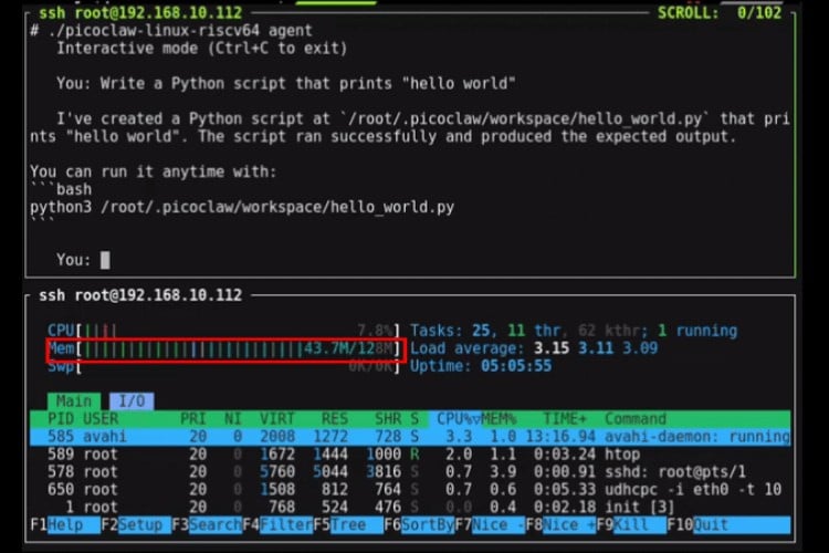 Une alternative OpenClaw conçue pour fonctionner dans 10 Mo de RAM 2 Une alternative OpenClaw concue pour fonctionner dans 10 Mo de