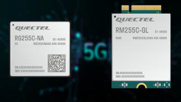 Quectel RG255C NA (Left) and RM255C GL (Right) mid tier 5G RedCap GPP release 17 modules
