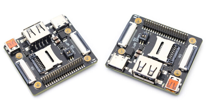 Raspberry Pi CM0IQ Vue latérale Raspberry Pi CM0IQ Vue latérale