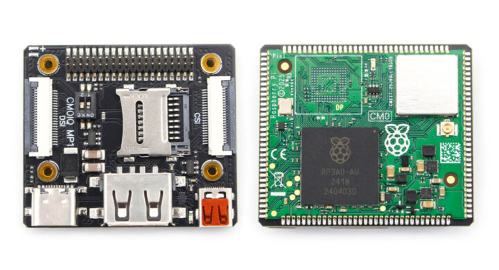 Raspberry Pi CM0IQ haut et bas Raspberry Pi CM0IQ haut et bas