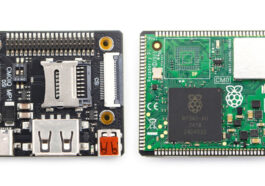Raspberry Pi CM0IQ top and bottom