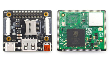 Raspberry Pi CM0IQ top and bottom