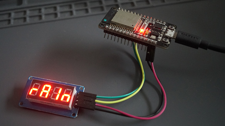MicroPython : ESP32/ESP8266 TM1637 Affichage LED à 4 chiffres et 7 segments
