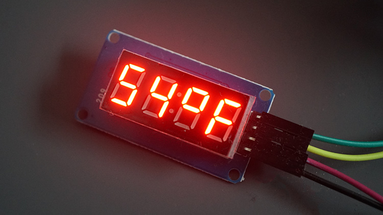 MicroPython : ESP32/ESP8266 TM1637 Affichage LED à 4 chiffres et 7 segments 19 ESP32 avec TM1637 - affichage de la température en Fahrenheit