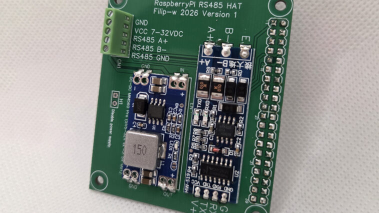 Industrial RS485 Modbus HAT for Raspberry Pi