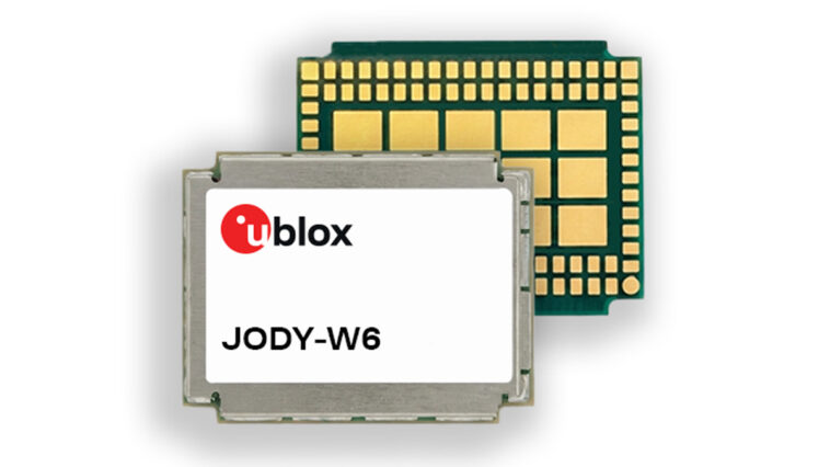 u-blox lance la série JODY-W6 : modules Wi-Fi 6E tri-bande et Bluetooth 5.4 pour applications industrielles 1 u blox JODY W6 tri band Wi Fi 6E module for industrial IoT