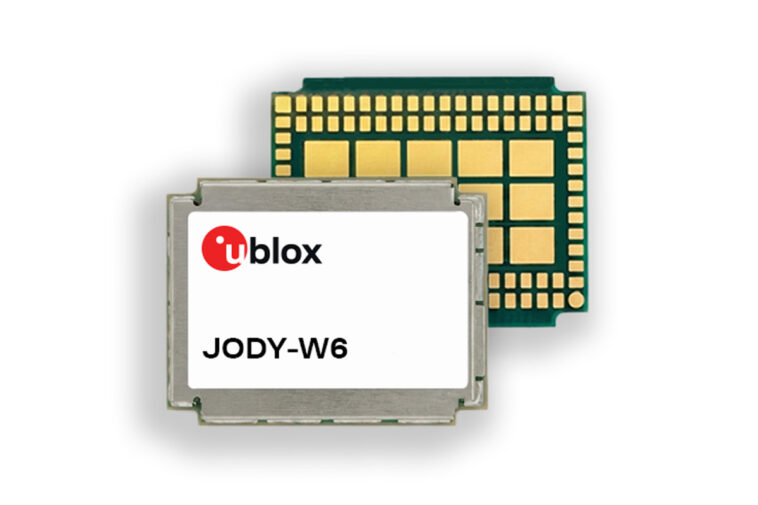 u-blox lance la série JODY-W6 : modules Wi-Fi 6E tri-bande et Bluetooth 5.4 pour applications industrielles 1 u blox JODY W6 tri band Wi Fi 6E module for industrial IoT