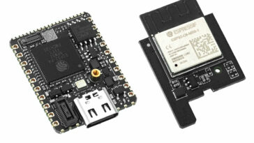 M5Stack Stamp-P4 : la carte de développement compacte avec Wi-Fi 6 et Bluetooth 5.4 27 Stamp P4 (Left) Stamp-AddOn C6 For P4 (Right)