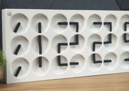 Minimal Aesthetic Clock Using Simple Motor Mechanism